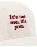 Red Sox Cappello In Velluto Ricamo It's You Panna – vista principale – Master SKU RSX_RF30055_V5267_-_ITS_YOU_BURRO