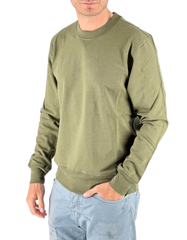 Red Sox Felpa Uomo Girocollo Verde Militare – vista principale – Master SKU RSX_RF25131_V5028_VERDE_MILITARE
