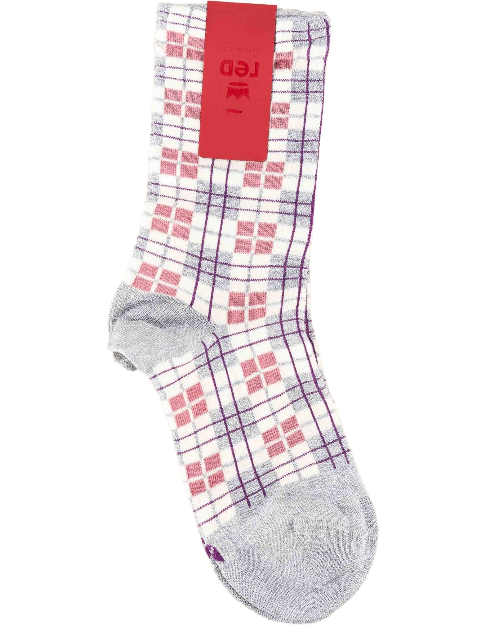 Red Sox Kit Calze Donna Tartan + Goffrato Latte – dettaglio prodotto 2 – Master SKU RSX_67167G2_903D6_-_ASSLATTE