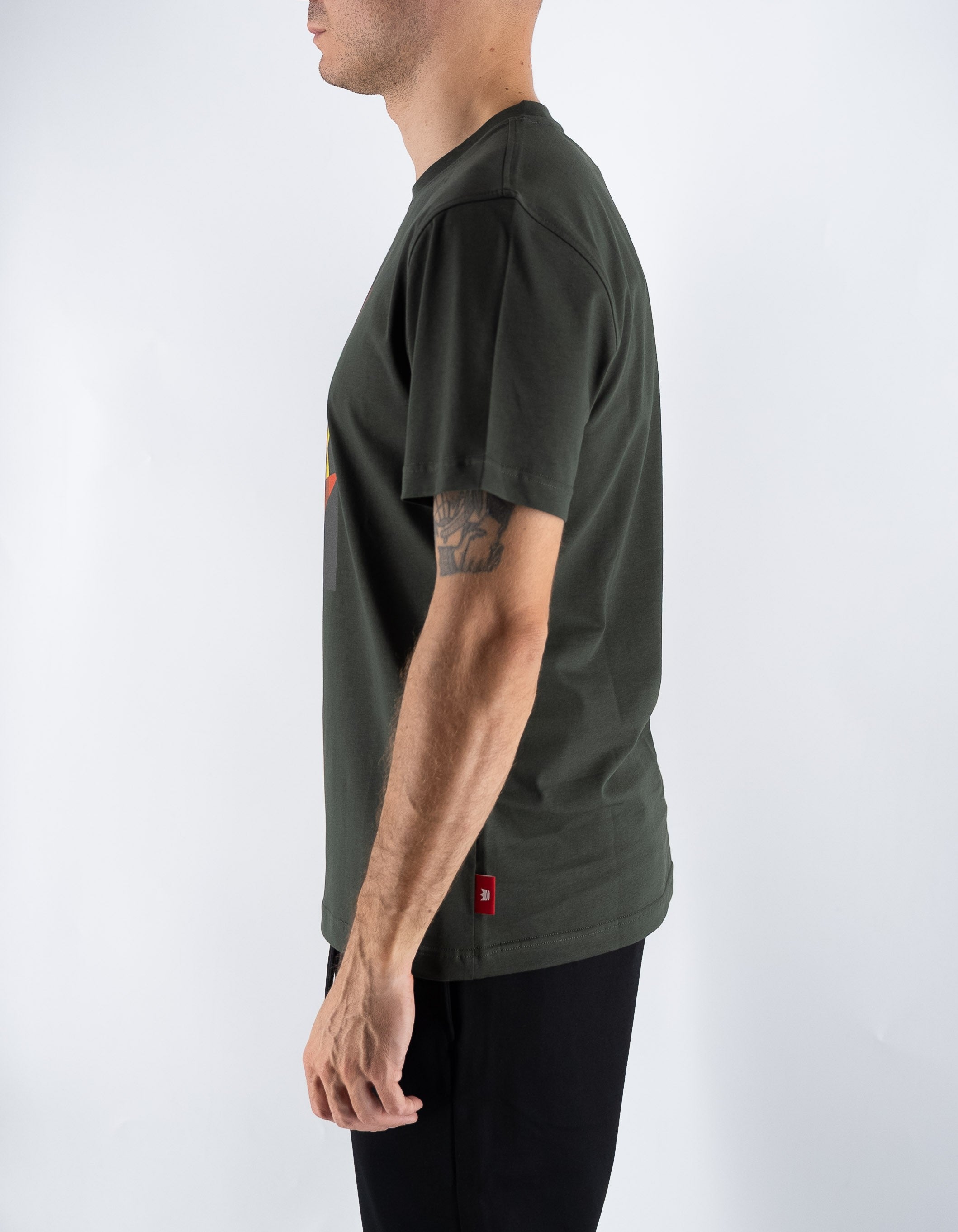 Red Sox T-shirt Uomo Bombardino Verde Militare – dettaglio prodotto 5 – Master SKU RSX_RF20067_V5028_-_VERDE_MILIT
