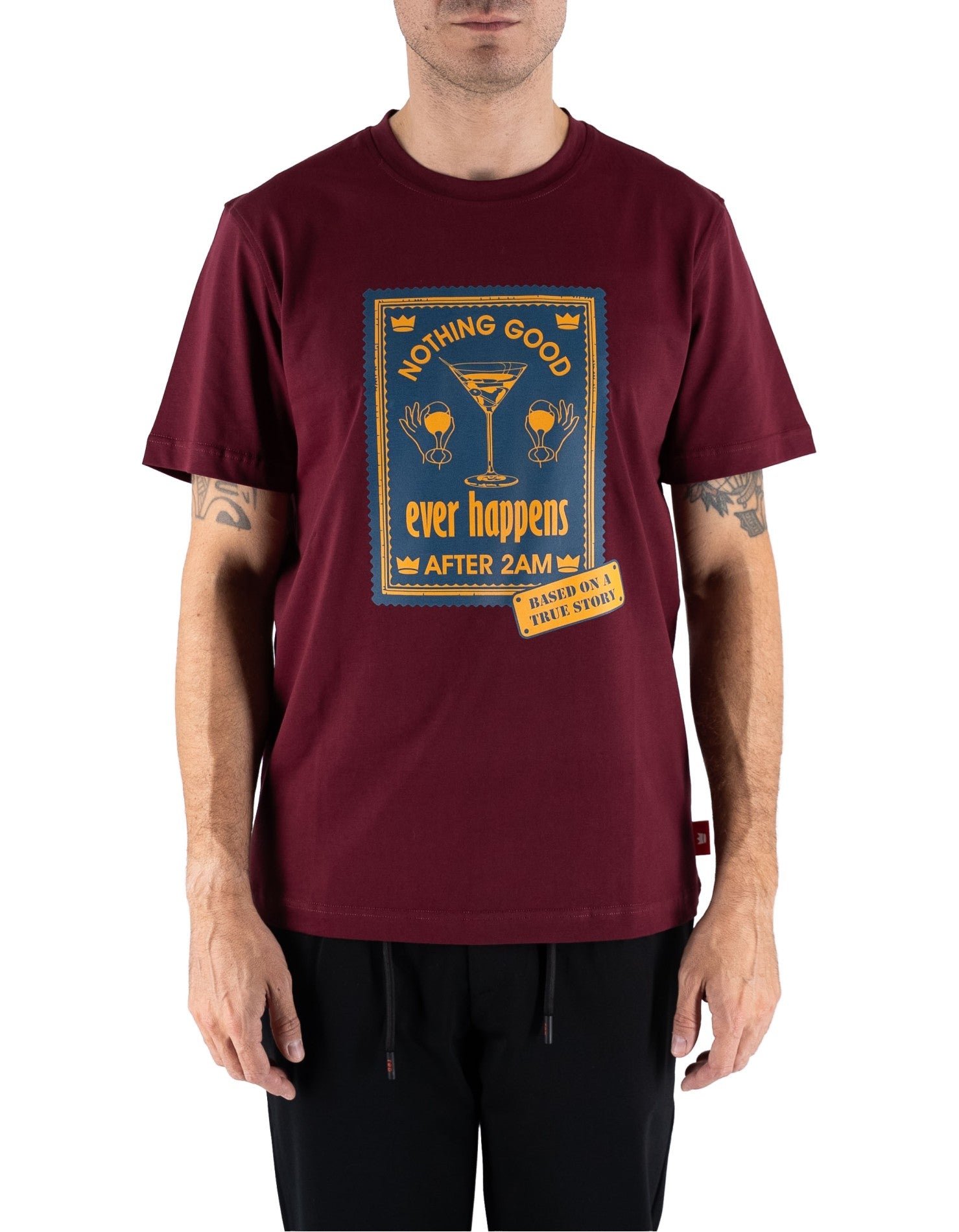 Red Sox T-shirt Uomo Nothing Good Bordeaux – dettaglio prodotto 3 – Master SKU RSX_RF20068_V0042_-_BORDEAUX