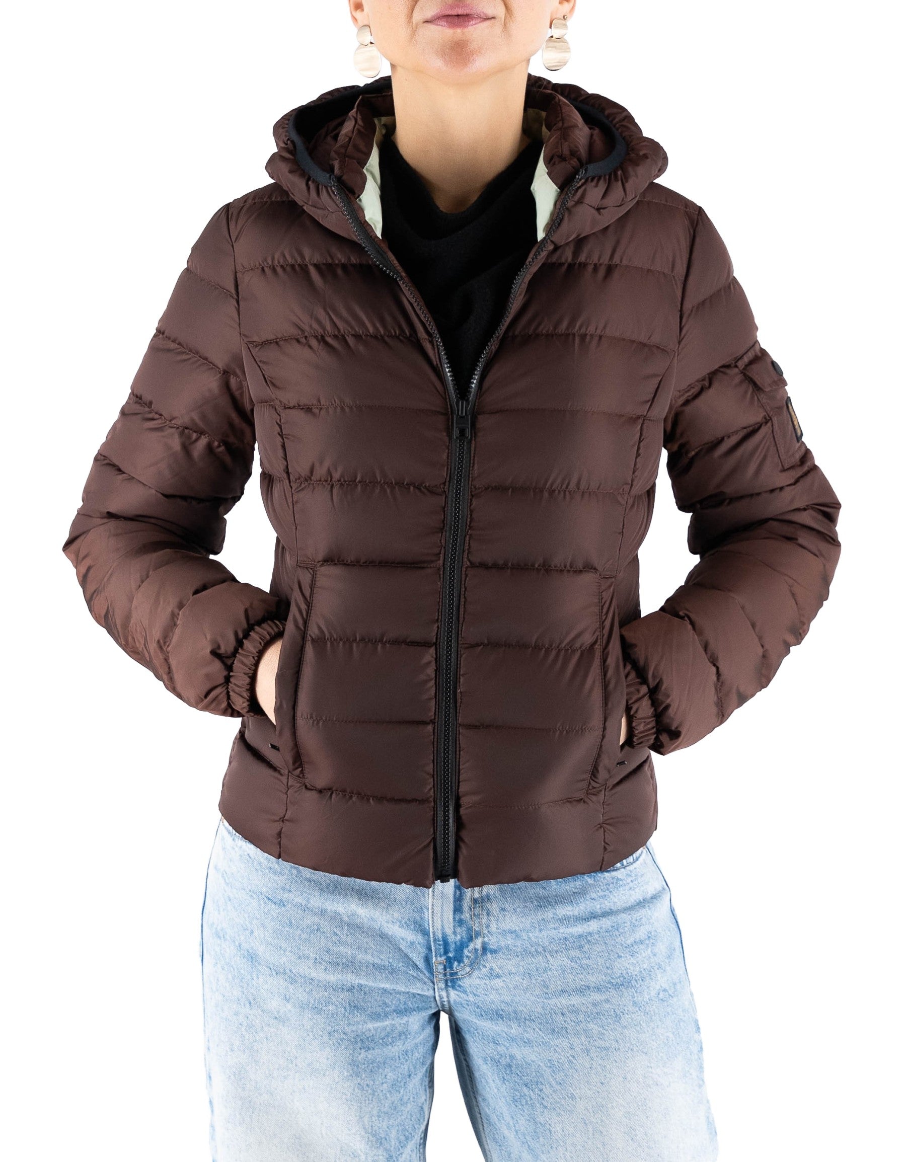 Refrigiwear Lady Hunter Jacket Coffee – vista principale – Master SKU RFR_W12708_NY0185_H01419