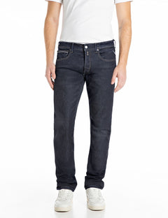 Replay Jeans Uomo Straight Fit Grover Denim Scuro 7 oz Leggero – vista principale – Master SKU RPY_MA972J000785_150_007