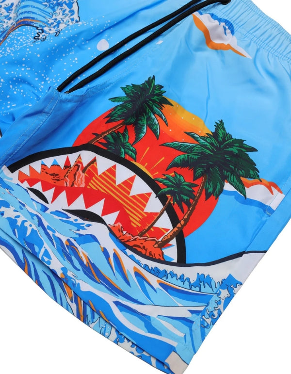 Sprayground Camo Kawa Vice Swim Trunks Blue – dettaglio prodotto 2 – Master SKU SPR_SP755BLUE
