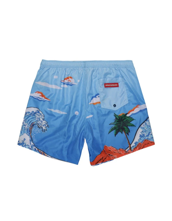 Sprayground Camo Kawa Vice Swim Trunks Blue – dettaglio prodotto 3 – Master SKU SPR_SP755BLUE