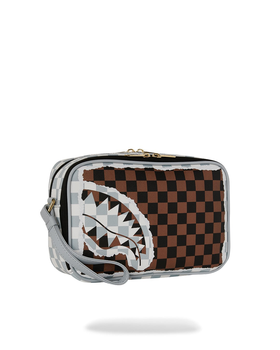 Sprayground Cream And Brown Tear Check Toiletry Bag – dettaglio prodotto 2 – Master SKU SPR_910B8294NSZ