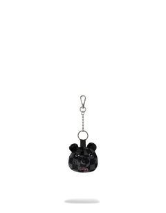 Sprayground Grey Checker Bear Head Keychain – vista principale – Master SKU SPR_910Z715NSZ