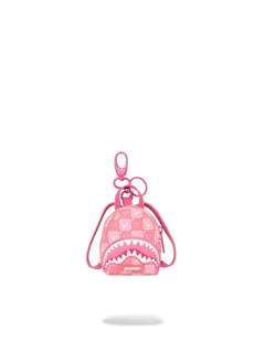 Sprayground Pink New Check Faces Backpack Keychain – vista principale – Master SKU SPR_910K9322NSZ