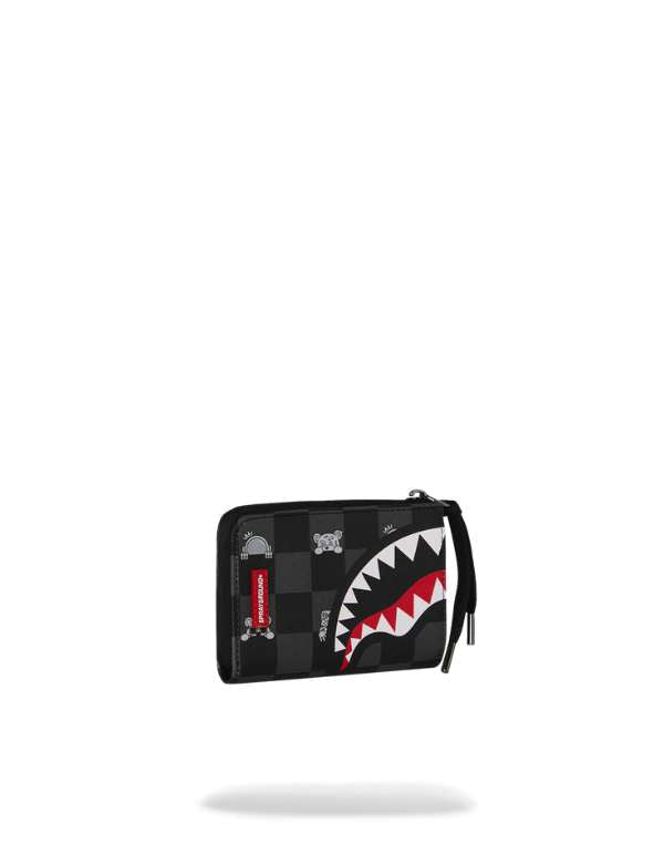 Sprayground Portafoglio Gray Peeking Character Check – vista principale – Master SKU SPR_910W8917NSZ