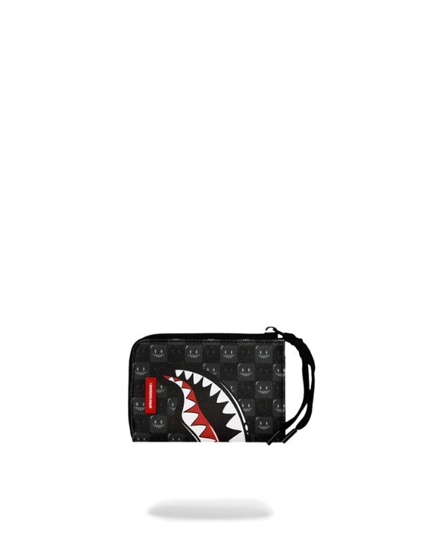 Sprayground Portafoglio Sharks In Paris Wtf Bubbly Black Check Wallet – vista principale – Master SKU SPR_910W9315NSZ