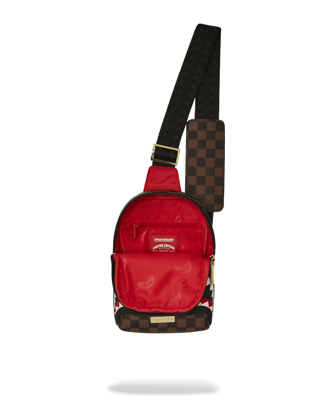 Sprayground Sawtooth Sharks In Paris One-Strap Sling – dettaglio prodotto 2 – Master SKU SPR_910B7819NSZ