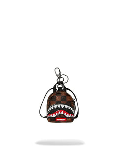 Sprayground Sharks In Paris Wtf Bubble Brown Check Backpack Keychain – vista principale – Master SKU SPR_910K9304NSZ