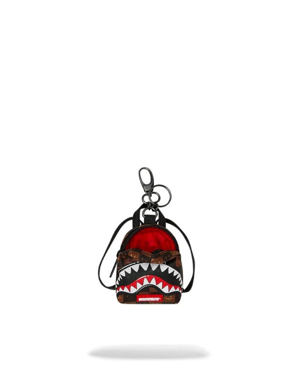 Sprayground Sharks In Paris Wtf Bubble Brown Check Backpack Keychain – dettaglio prodotto 2 – Master SKU SPR_910K9304NSZ