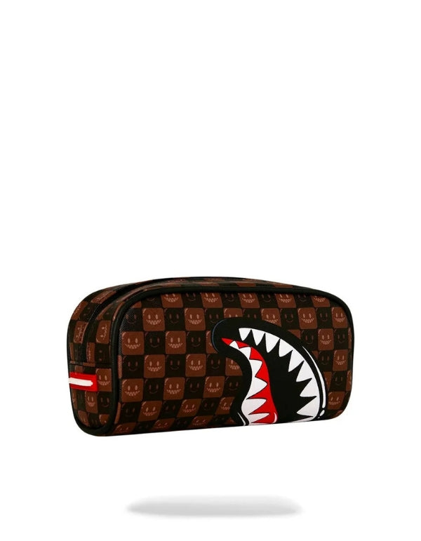 Sprayground Sharks In Paris Wtf Bubble Brown Check Pouch – dettaglio prodotto 2 – Master SKU SPR_910B9303NSZ