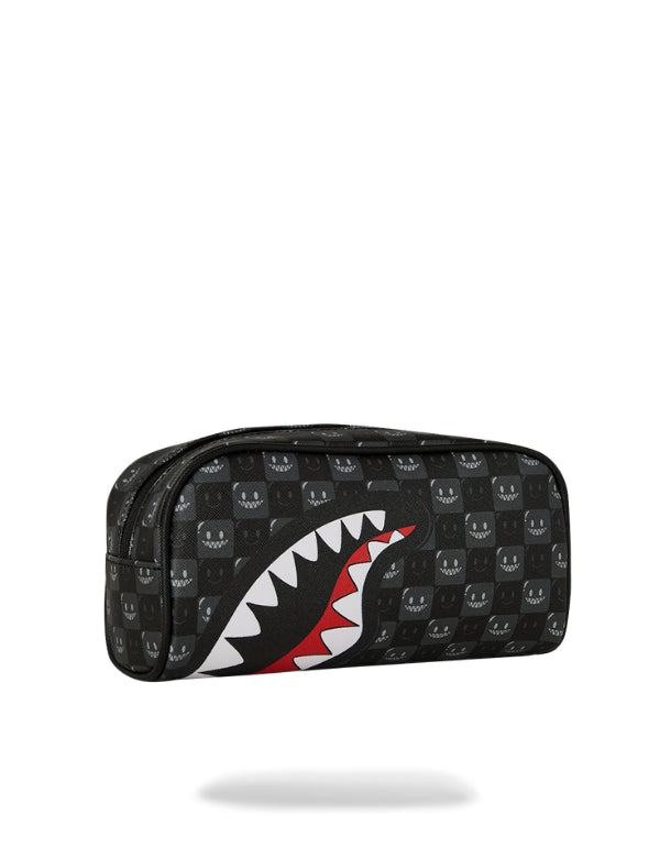 Sprayground Sharks In Paris Wtf Bubbly Black Check Pouch – dettaglio prodotto 2 – Master SKU SPR_910B9316NSZ