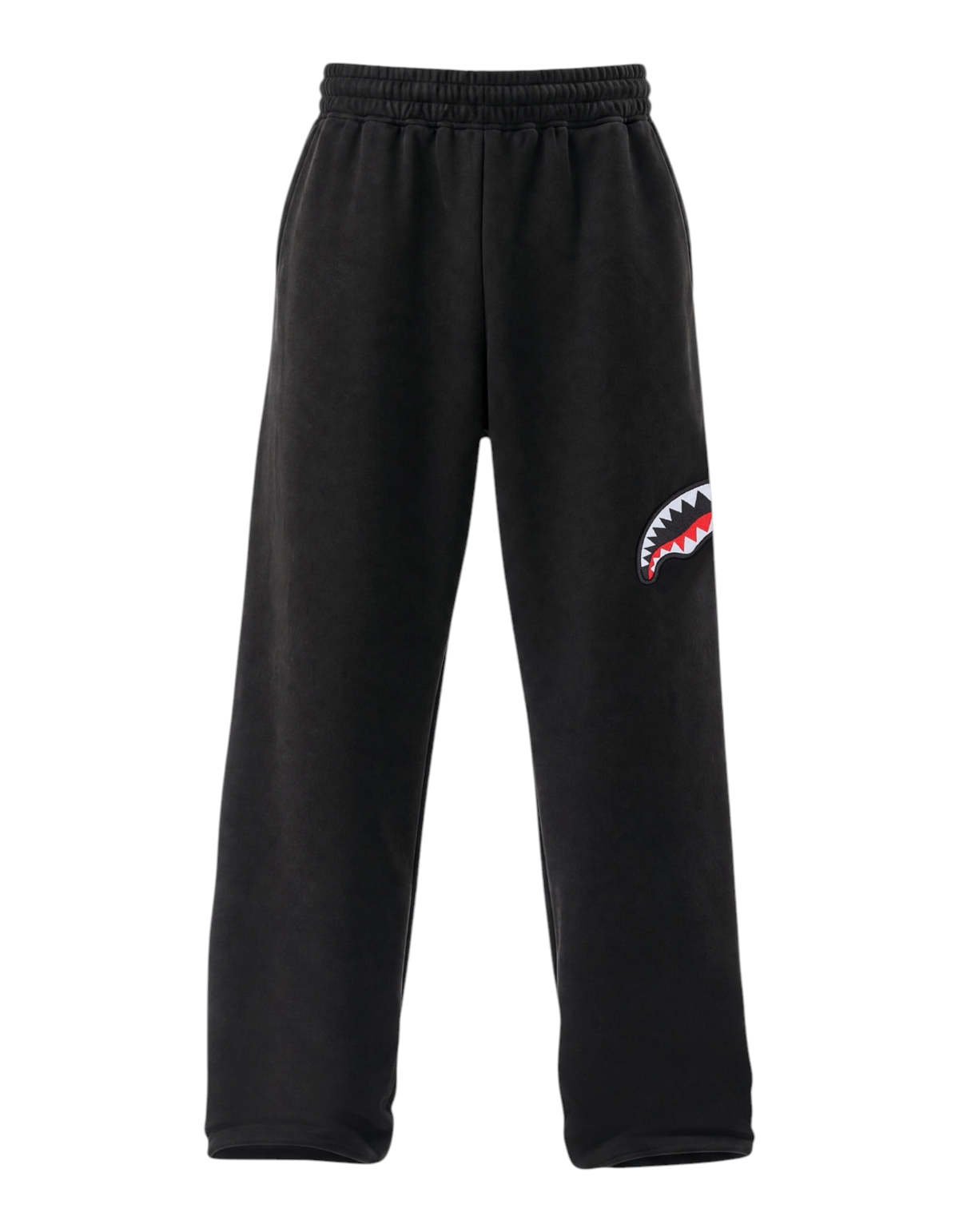 Sprayground Sketch Shark Over Pants nero - vista frontale capo senza modello