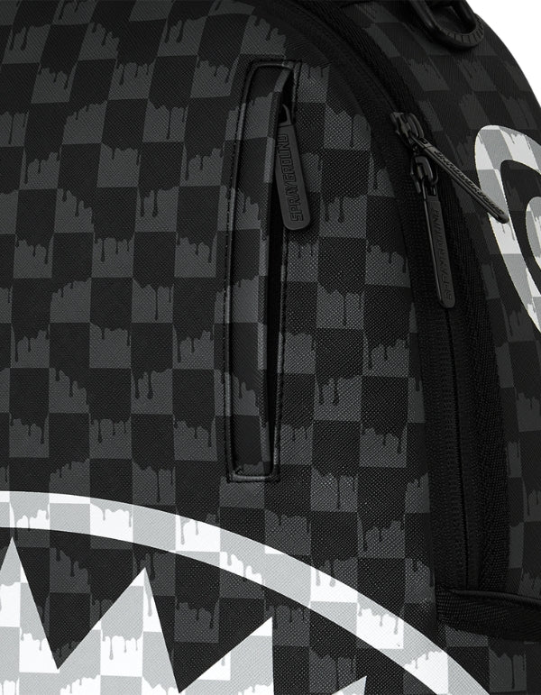 Sprayground Zaino Black And White Drip Check Shark Backpack – dettaglio prodotto 2 – Master SKU SPR_910B8553NSZ