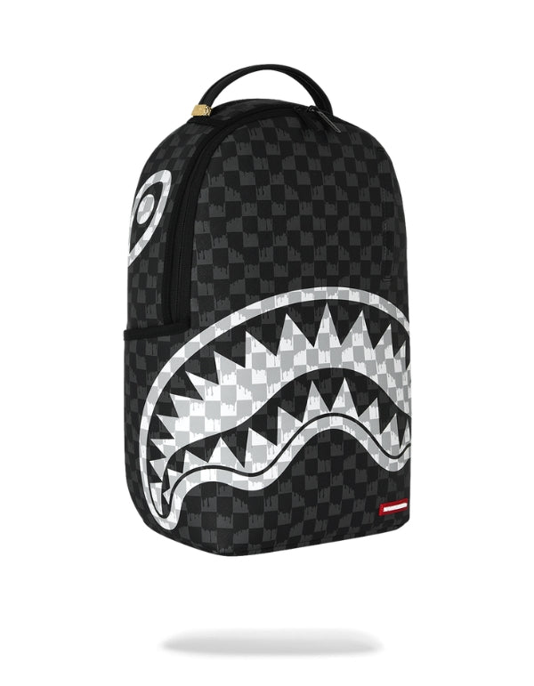 Sprayground Zaino Black And White Drip Check Shark Backpack – dettaglio prodotto 9 – Master SKU SPR_910B8553NSZ