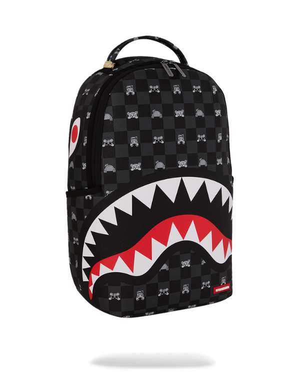 Sprayground Zaino Gray Peeking Character Check Dlxsv – dettaglio prodotto 9 – Master SKU SPR_910B8872NSZ