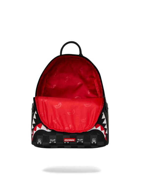 Sprayground Zaino Gray Peeking Character Check Savage – dettaglio prodotto 4 – Master SKU SPR_910B8908NSZ