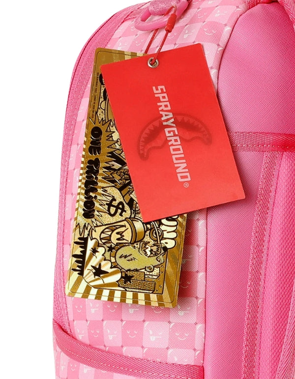 Sprayground Zaino Pink New Check Faces Backpack – dettaglio prodotto 2 – Master SKU SPR_910B8715NSZ