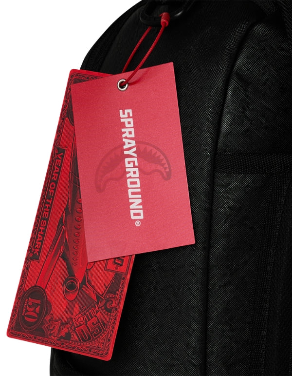 Sprayground Zaino Shark Central Black Embroidered Shark Backpack – dettaglio prodotto 2 – Master SKU SPR_910B9629NSZ
