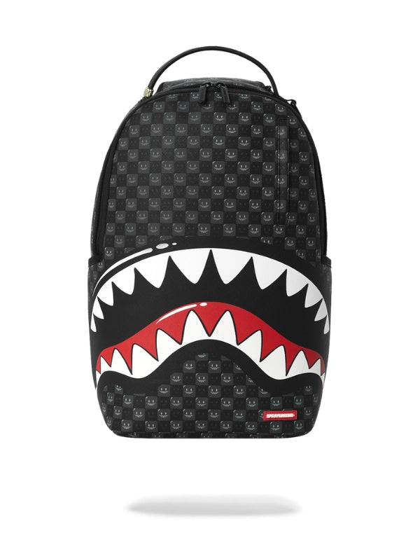 Sprayground Zaino Sharks In Paris Wtf Bubbly Black Check Backpack – vista principale – Master SKU SPR_910B8633NSZ