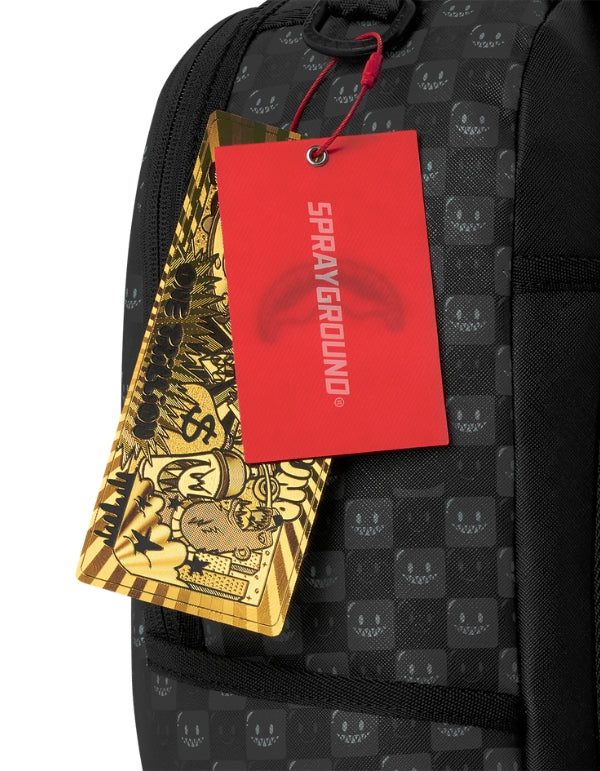 Sprayground Zaino Sharks In Paris Wtf Bubbly Black Check Backpack – dettaglio prodotto 4 – Master SKU SPR_910B8633NSZ