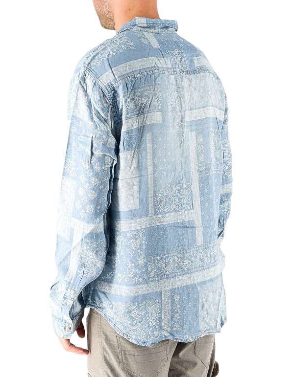 Tooco Camicia Bowling Chambray Bandana – dettaglio prodotto 4 – Master SKU TOC_TOCOM_SSH_WINGDA