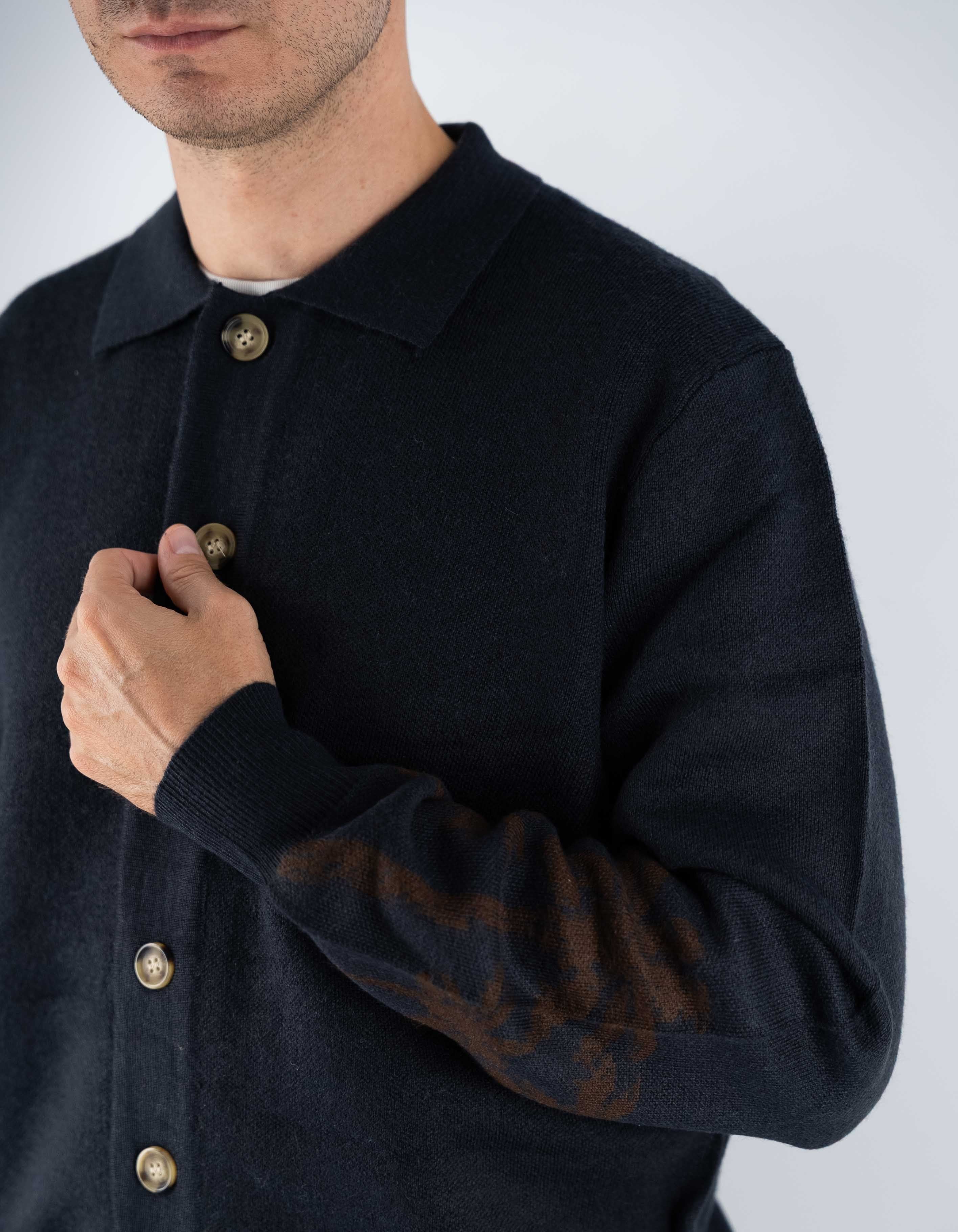 Tooco Polo A Manica Lunga Con Bottoni Solo Navy – vista principale – Master SKU TOC_M_PLK_MALIBU_SOLO_NAVY