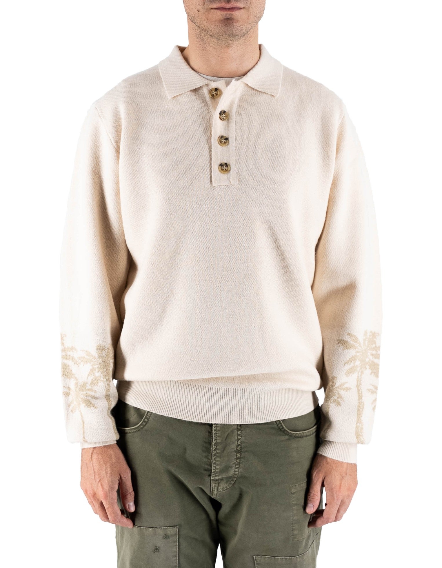Tooco Polo A Manica Lunga Solo Cream – dettaglio prodotto 3 – Master SKU TOC_M_PLK_MALIBU_SOLO_CREAM
