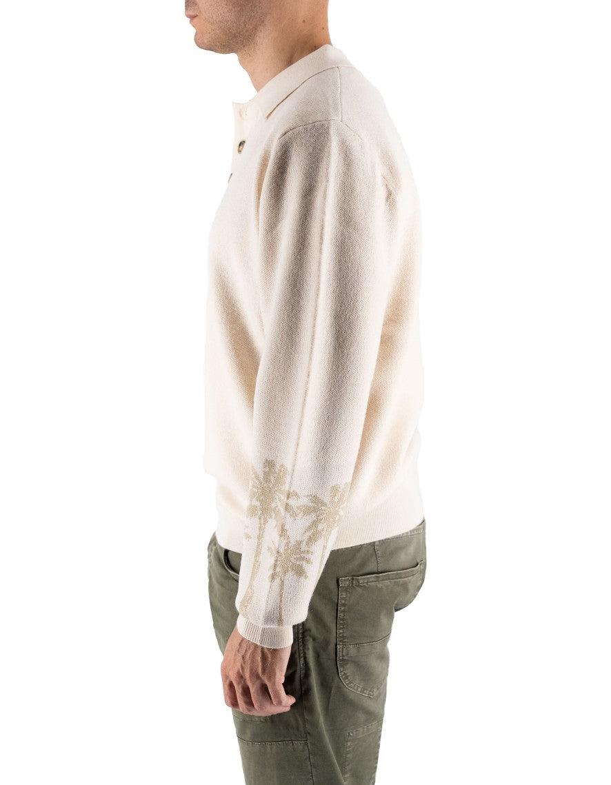 Tooco Polo A Manica Lunga Solo Cream – dettaglio prodotto 4 – Master SKU TOC_M_PLK_MALIBU_SOLO_CREAM