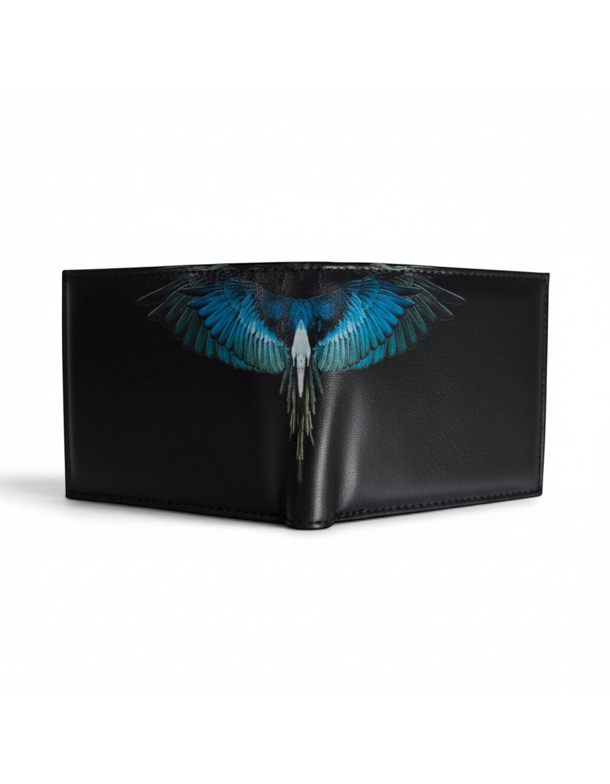 Marcelo Burlon - County Of Milan Portafoglio Smooth Nero/Turquoise Wings COMAF261042 - immagine 2