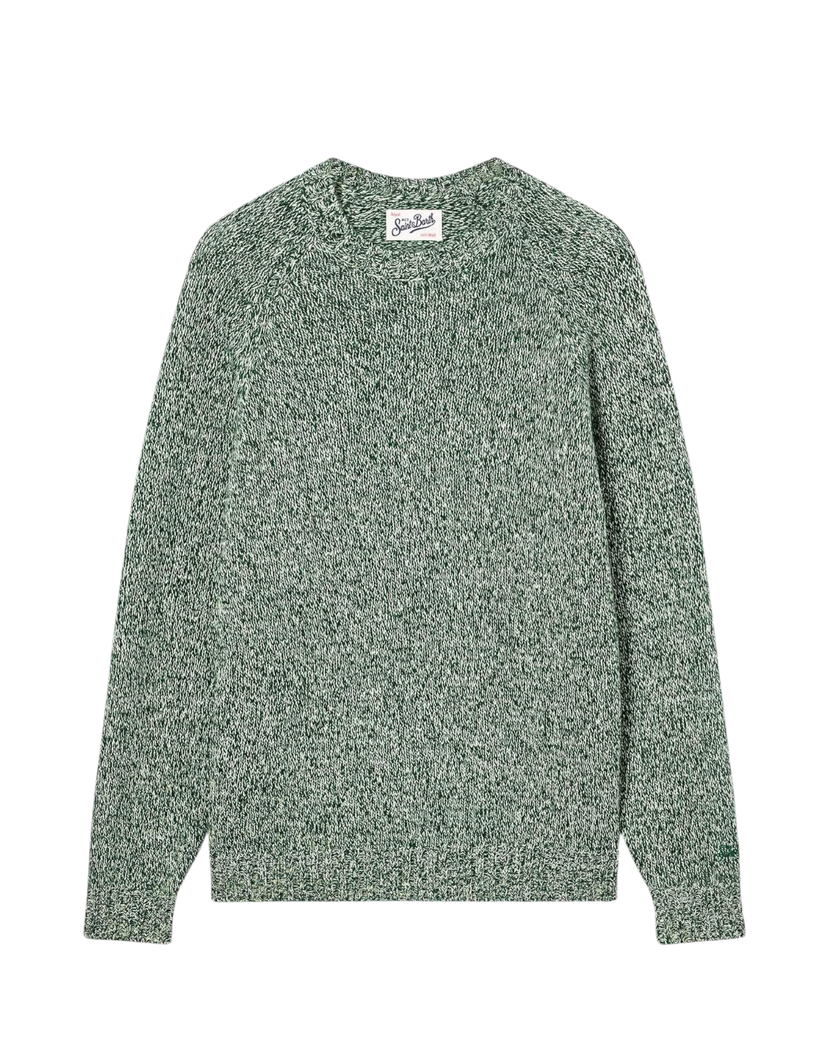 MC2 Saint Barth Maglione Girocollo Blunt Mouliné Verde British - immagine 1