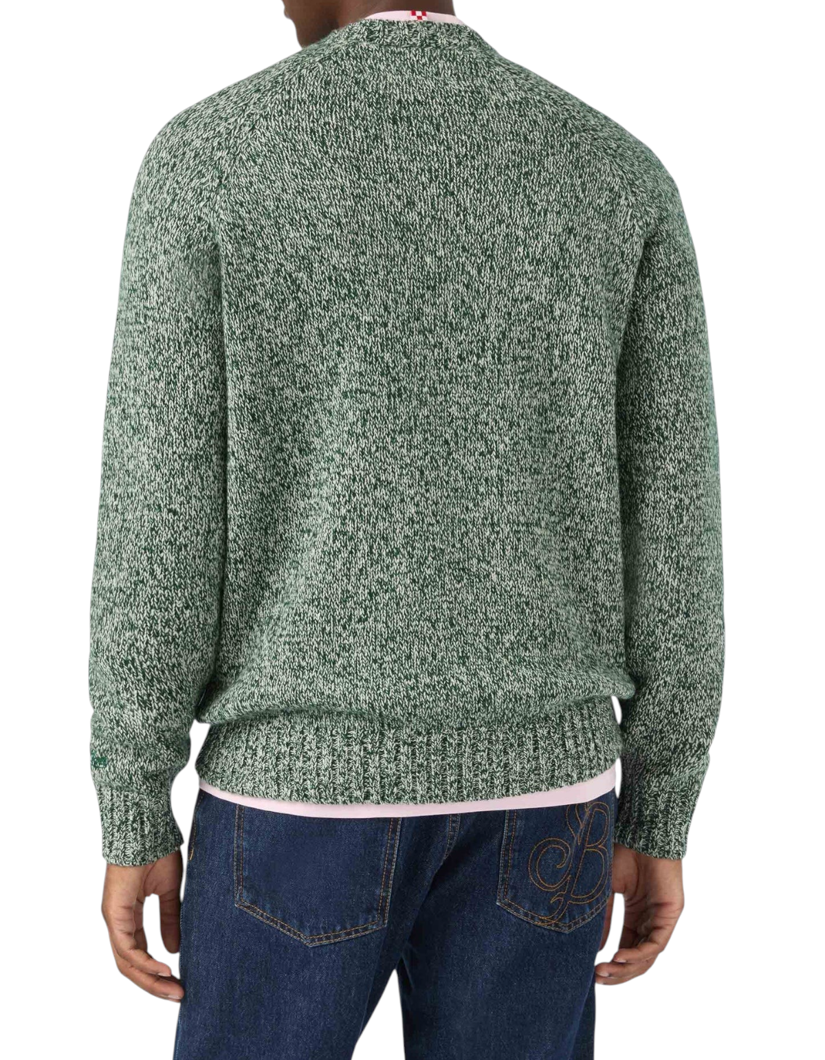 MC2 Saint Barth Maglione Girocollo Blunt Mouliné Verde British - immagine 4
