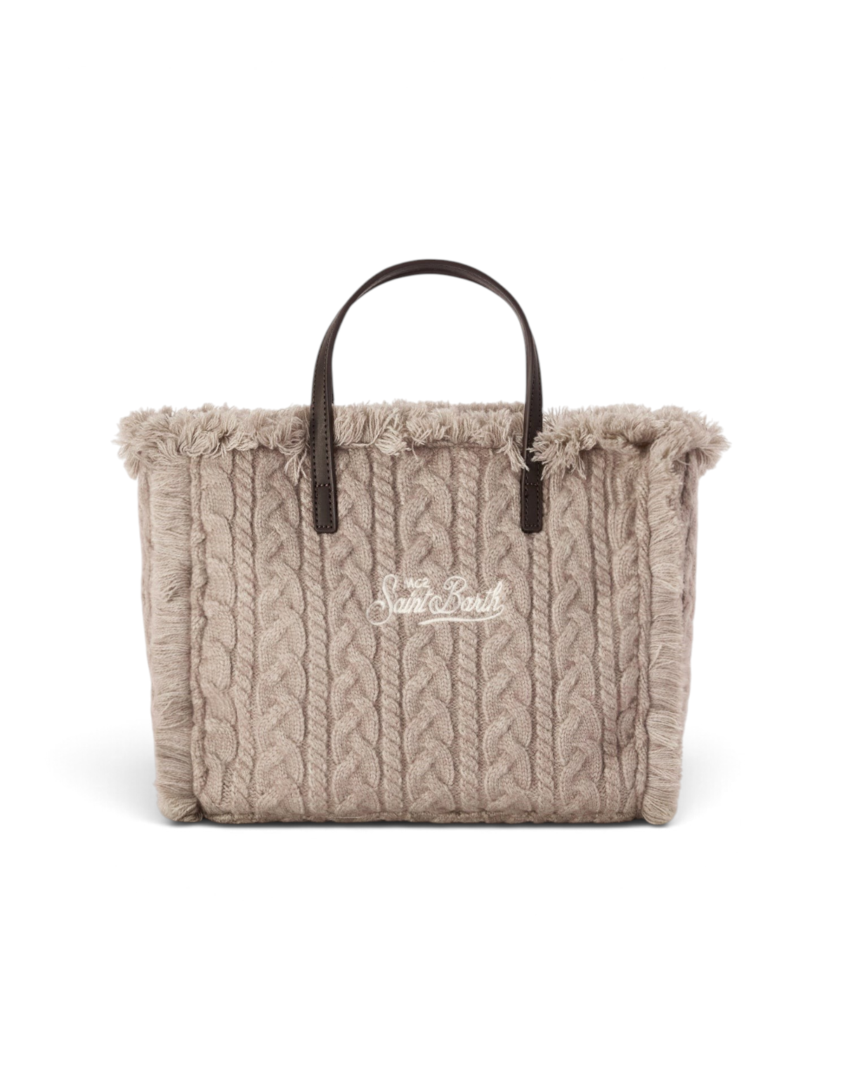 MC2 Saint Barth Borsa Colette Wool Braid N Cable 15 grigio 4
