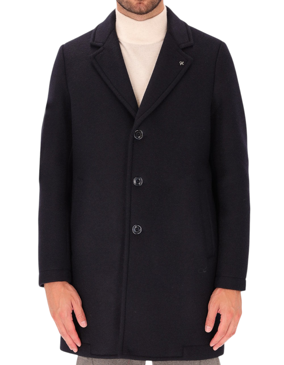 Distretto12 Cappotto Carlos Blu - frontale
