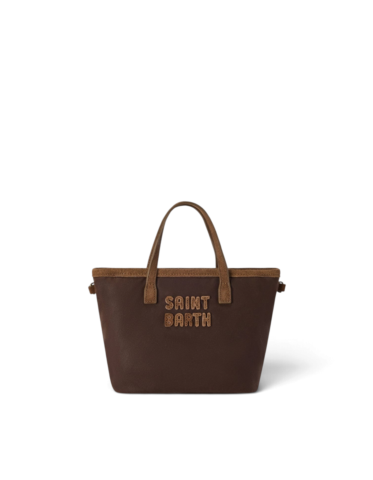 MC2 Saint Barth Borsa Mini City Wax marrone - vista frontale