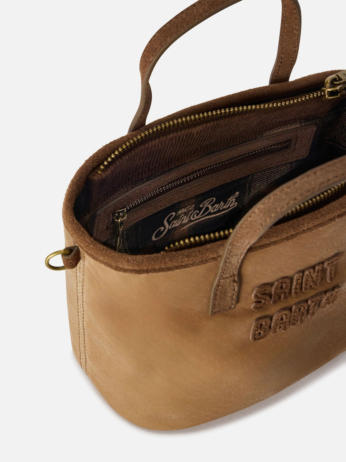 MC2 Saint Barth Borsa Mini City Wax nocciola - dettaglio interno