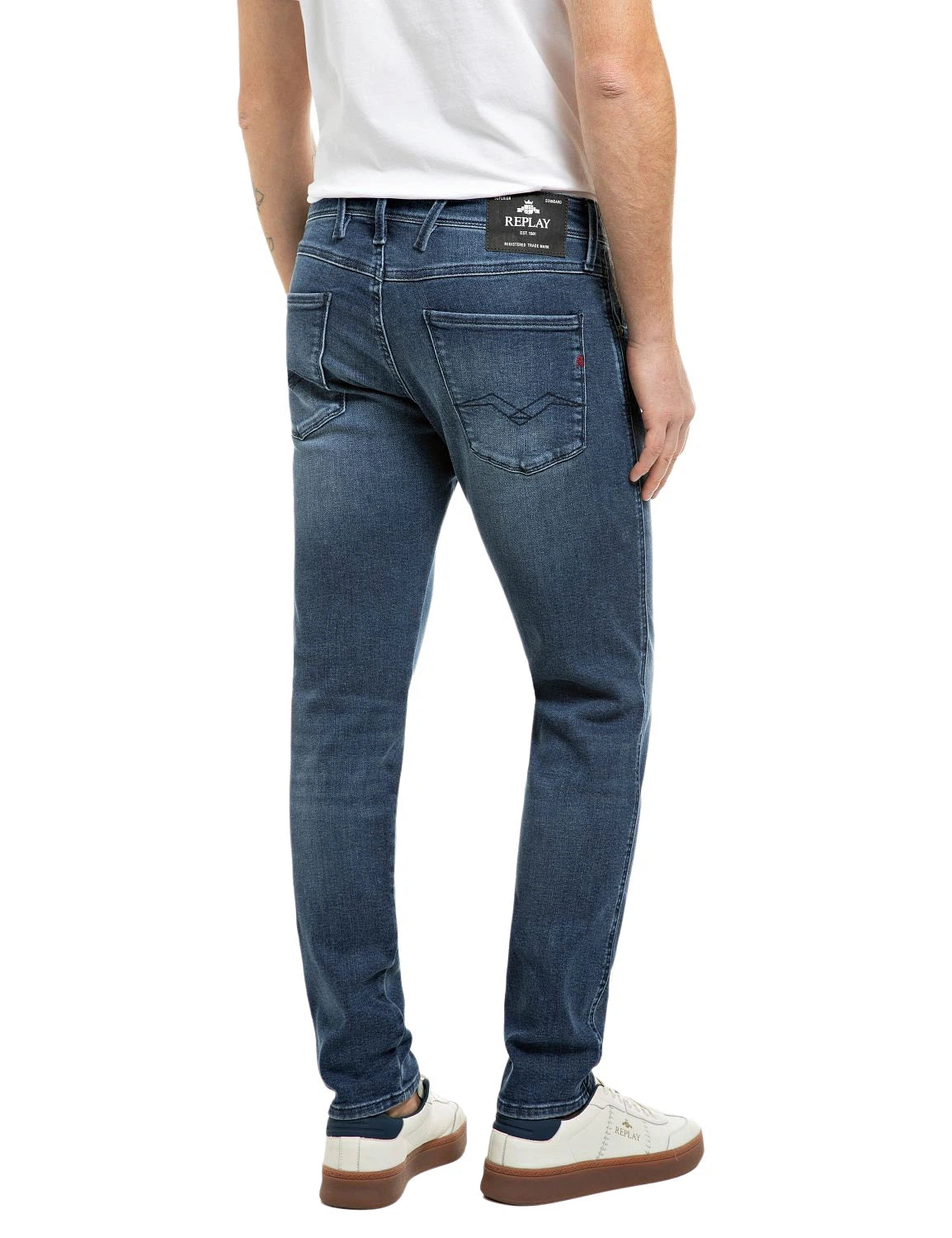 Replay Anbass jeans uomo slim fit Medium Blue M0914 - retro