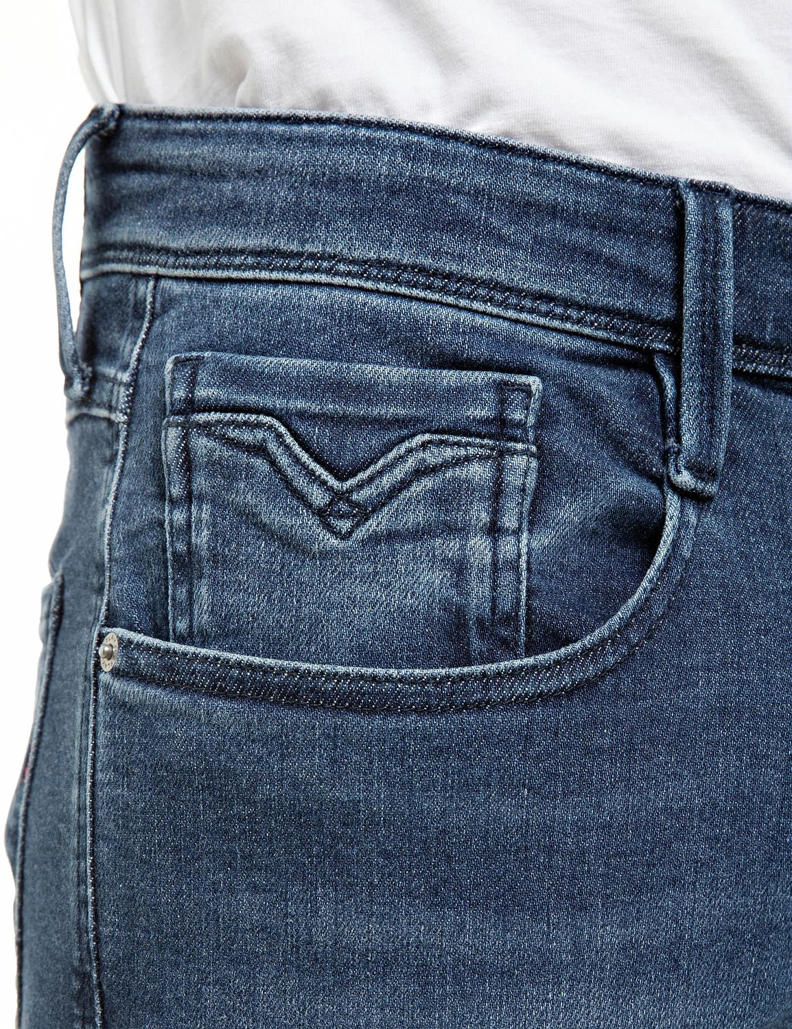Replay Anbass Medium Blue M0914 - dettaglio denim
