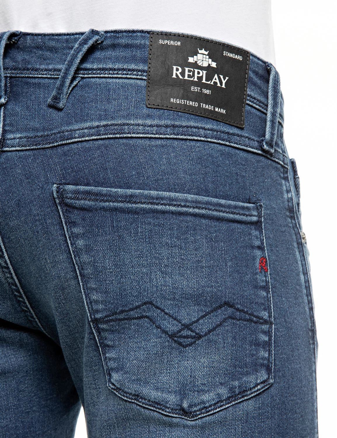 Replay Anbass Medium Blue M0914 - dettaglio jeans