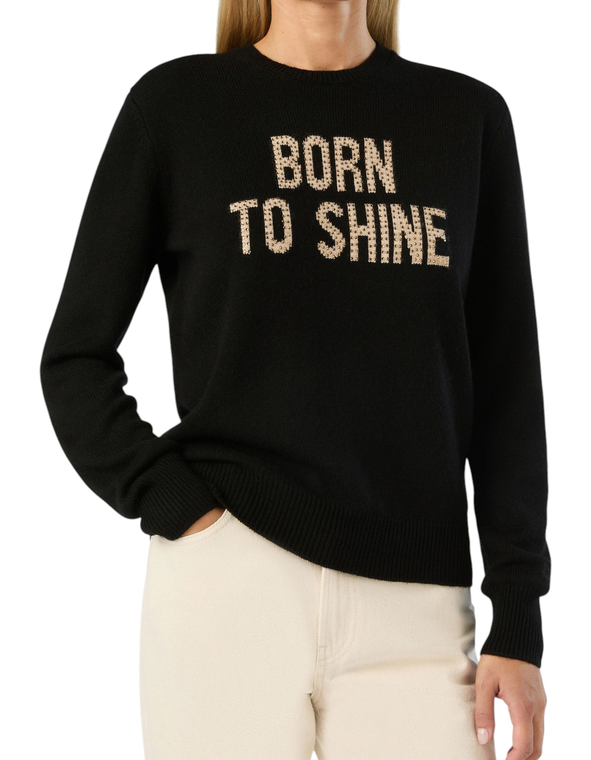 MC2 Saint Barth New Queen Born To Shine nera – indossata frontale – codice QUE0010 04358M