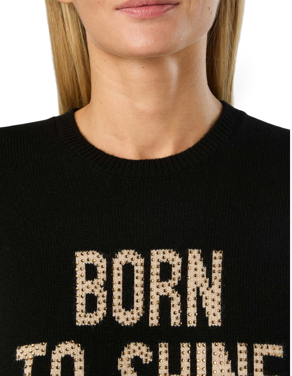 MC2 Saint Barth New Queen Born To Shine nera – dettaglio strass – codice QUE0010 04358M