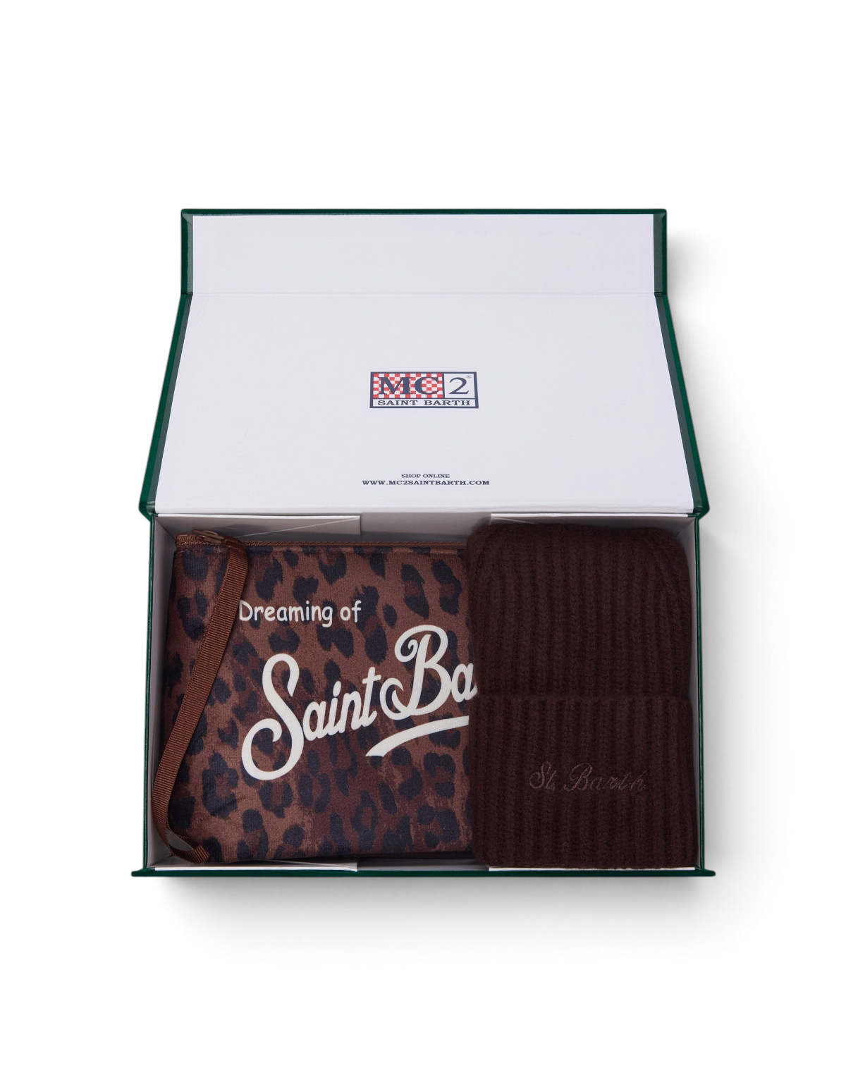 MC2 Saint Barth Pochette Gift Box Woman Dark Leopard 18 - vista 1
