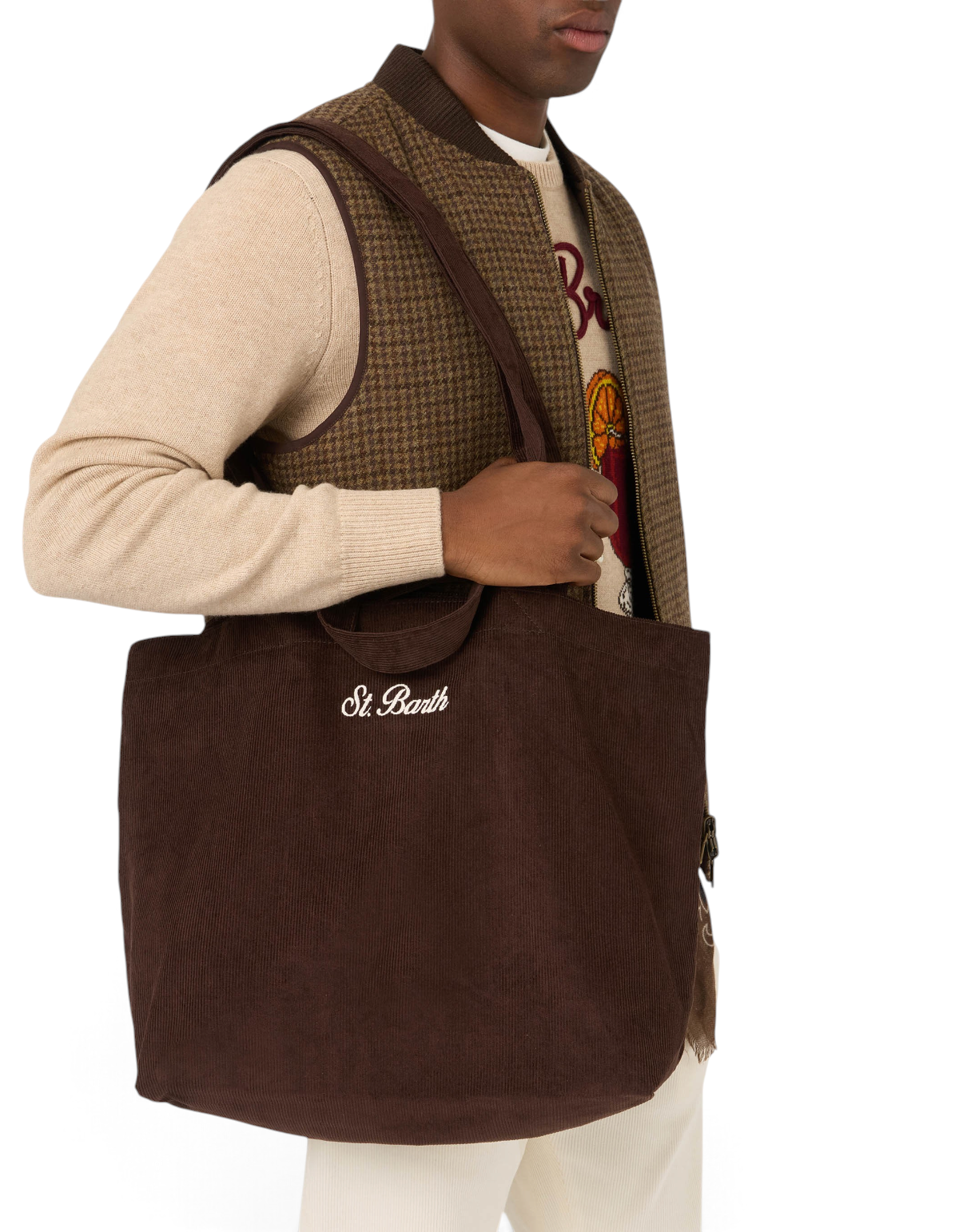 MC2 Saint Barth Borsa Essential Corduroy S 18 Emb - vista 2