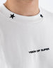 Vision Of Super Offwhite Tee With Embroidered Stars On The Neck And Patch On Back Off White – vista principale – Master SKU VOS_VS008TE-02_OFF_WHITE